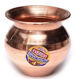 インドの水さし【銅】[高さ約8cm] 約300ml - サブ3