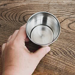 ステンレスのチャイカップ[直径：約7.4cm x 高さ：約9cm ] - サブ3