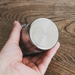 ステンレスのチャイカップ[直径：約7.4cm x 高さ：約9cm ] - サブ4