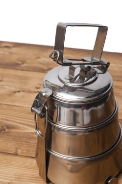 【3段】インドの弁当箱[約22cm] - サブ4