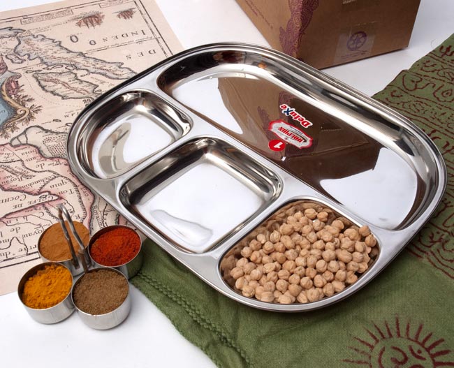 4分割カレープレート[約34cm x 28.5cm] の通販 - TIRAKITA.COM