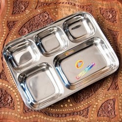 5分割ランチプレート 約33.7cm x 約25cm