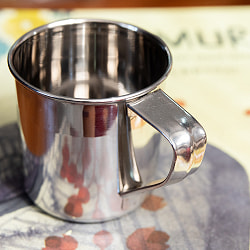 ステンレスのマグカップ [小:直径約7.3cm×高さ約7.4cm] - サブ4