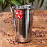 ステンレスのチャイカップ[直径：7.5cm x 高さ：11cm ]