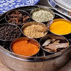 中が見える円形スパイスボックス[20.5cm]　蓋シースルータイプ　スパイスケース - サブ5