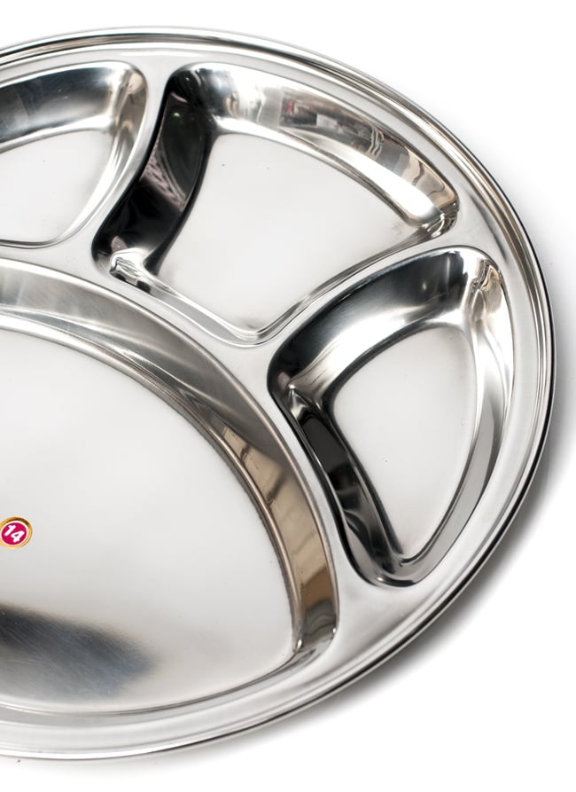 カレー丸皿【32cm】 4 - 良質なステンレスが用いられています。