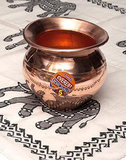 インドの水さし【銅】[約10cm] 約450ml - サブ4