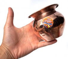 インドの水さし【銅】[9.7cm] 約450ml