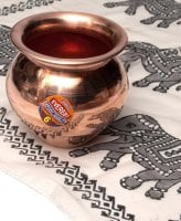 インドの水さし【銅】[高さ約10cm]  約600ml