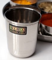 チリチリと音が鳴る!! ステンレスのチャイカップ [直径約6.5cm×高さ約7.5cm]