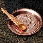 【祭壇用】銅仕上げカトリ（小皿）　【直径：約9.5cm】の商品写真