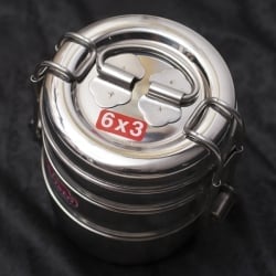 3段インド弁当箱 【少し小盛りサイズ 直径:約10cm 高さ:約12cm】 - サブ3