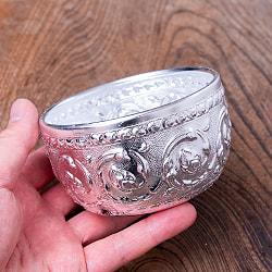 タイの飾りつきアルミボウル（中:約10cm） - サブ2