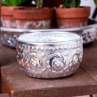 タイの飾りつきアルミボウル(中:約10cm)