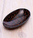 バリのシナモン飾り皿　楕円小皿　の商品写真