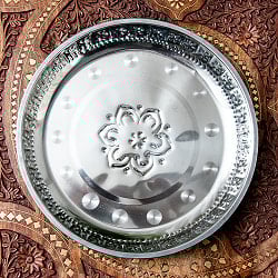 バリのアルミ飾り皿【直径:約26cm】 - サブ2