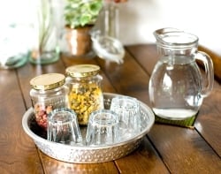 バリのアルミ飾り皿【直径:約26cm】 - サブ5