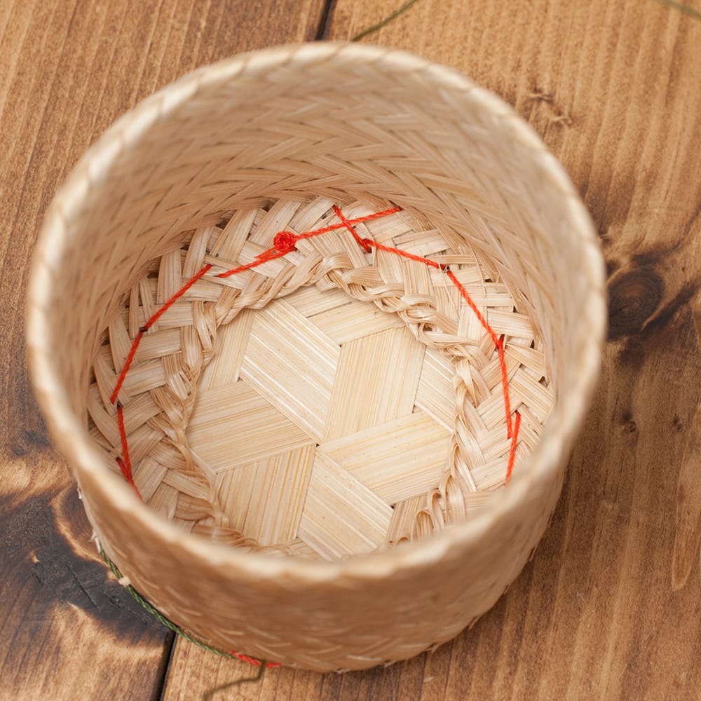 希少！レア！竹製うどん箱！保管品！ タイの竹製ごはんケース の通販 -