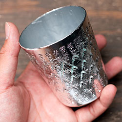 【1点アソート】タイの飾りつきエンボス・アルミコップ（直径：7cm） - サブ5