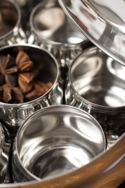 円形スパイスボックス ダイヤモンド[約:21cm] - サブ3