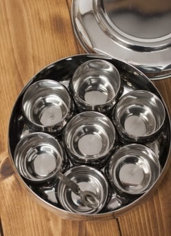 円形スパイスボックス ダイヤモンド[約:21cm] - サブ4