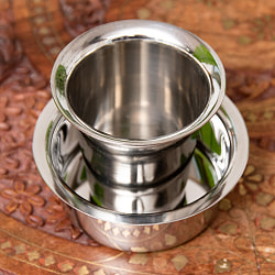 南インドのコーヒーカップとソーサーセット〔直径:約7.7cm〕 - サブ2