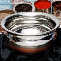 ハンディ - インドの鍋【直径約18cm 約1400ml】