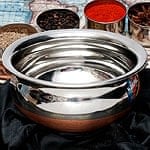 ハンディ - インドの鍋【直径約18cm　約1400ml】の商品写真