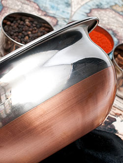 ハンディ - インドの鍋【直径約20cm　約1900ml】 - サブ3