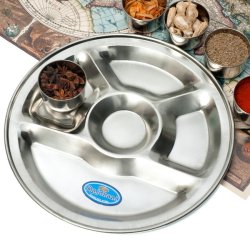 【5分割】カレー丸皿[31.5cm]の商品写真
