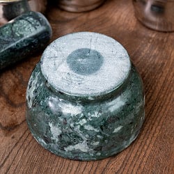 大理石のスパイスグラインダー [直径：約10cm 高さ:約7.5cm] - サブ5