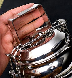 【3段】インドの弁当箱 ベーグル型[21.5cm(取手含む)] - サブ5