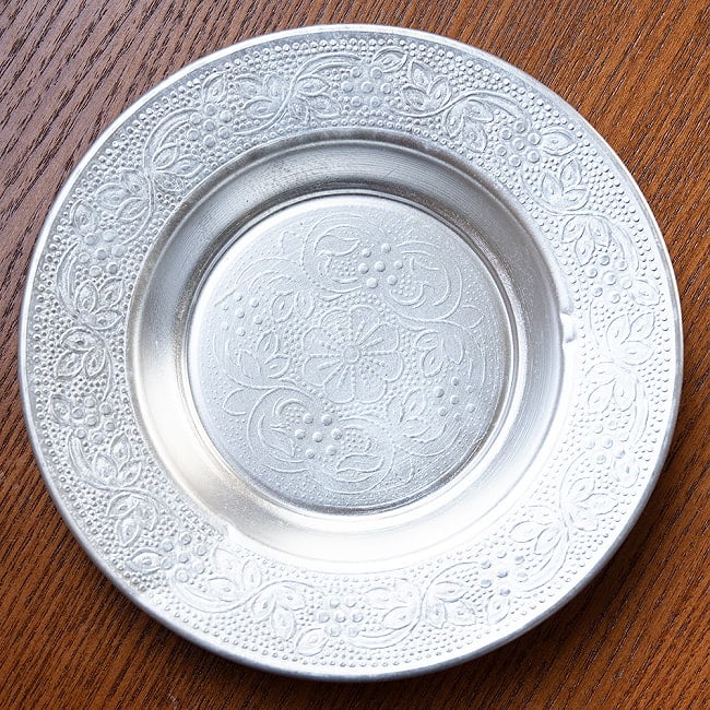 インド伝統唐草エンボスのアルミ皿【直径：16cm】 8 - 選択3