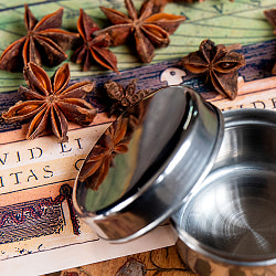 ステンレスのマサラケース・小物入れ[約5cm×約3.5cm　約50ml] - サブ5