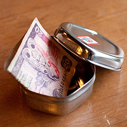 ステンレスのマサラケース・小物入れ[約4cm×6.8cm] - サブ3