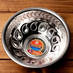 ペイズリーエンボスのアルミ皿【直径：17.5cm】 - サブ3