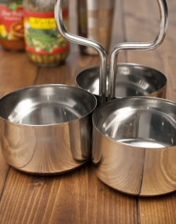 南インドのカレー・サーバー 3ピースタイプ - サブ3