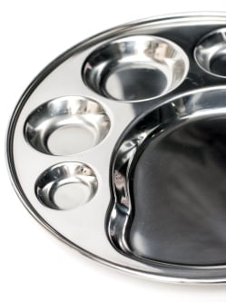 6分割カレー丸皿　猫の肉球型[直径約32cm] - サブ5