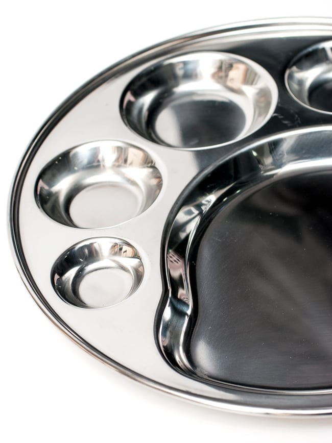 6分割カレー丸皿　猫の肉球型[直径約32cm] 5 - 色々な料理を盛りつけてお楽しみください！