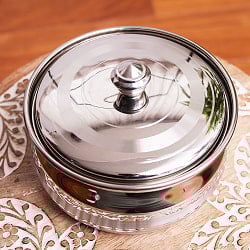 クリシュナポット- インドの鍋・ハンディ【直径約15.5cm】 - サブ3