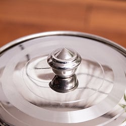 クリシュナポット- インドの鍋・ハンディ【直径約15.5cm】 - サブ4