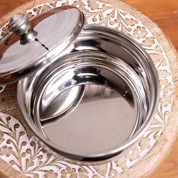 クリシュナポット- インドの鍋・ハンディ【直径約15.5cm】 - サブ5