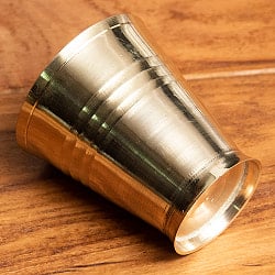 インドの礼拝用 ブラス製 プージャグラス カップ[6.5cm] - サブ3