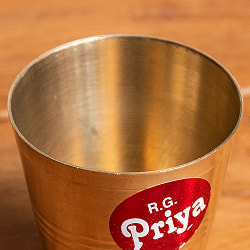 インドの礼拝用 ブラス製 プージャグラス カップ[5.5cm] - サブ2