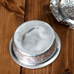 南インド式　コーヒーソーサーとコースター3個セット[アップサイクル品]  - サブ5