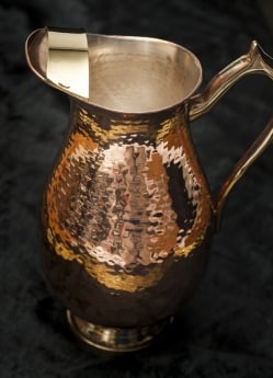 [訳あり・ディスプレイ用]槌目付き 銅装飾の水差し - deluxe - サブ2
