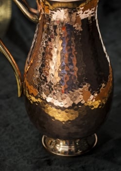 [訳あり・ディスプレイ用]槌目付き 銅装飾の水差し - deluxe - サブ5