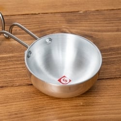 ミニタルカパン - アルミ【約8.7cm】インド料理でスパイスをテンパリングする調理器具 - サブ2