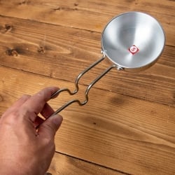 ミニタルカパン - アルミ【約8.7cm】インド料理でスパイスをテンパリングする調理器具 - サブ5