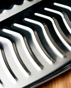 インドのステンレス製 バナナリーフプレート[約34.5cm] - サブ3